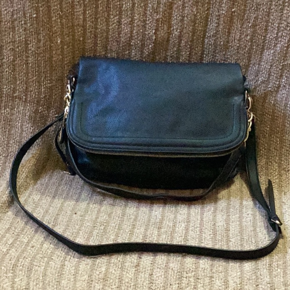 Faux Leather Shoulder/ Crossbody Purse